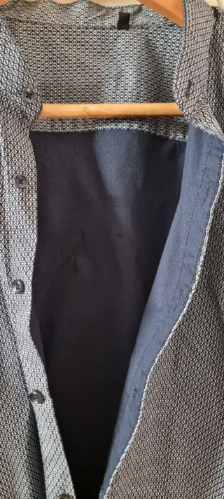 Camicia uomo micro stampa