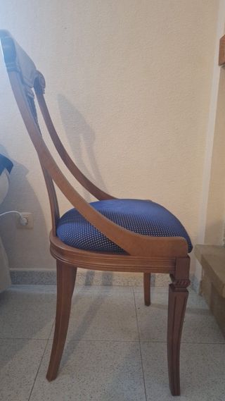 Mesa comedor + 6 sillas madera maciza