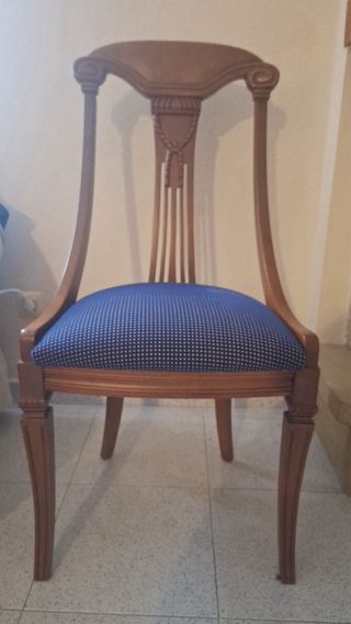 Mesa comedor + 6 sillas madera maciza