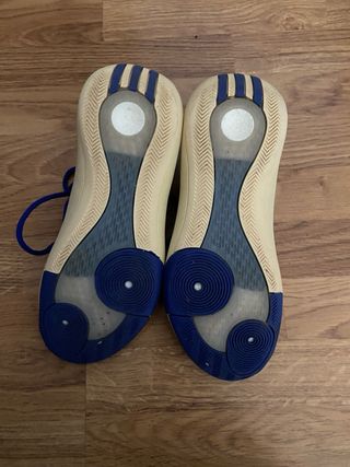 Zapatilla Baloncesto Adidas Azul/Crema