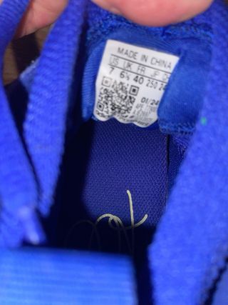 Zapatilla Baloncesto Adidas Azul/Crema