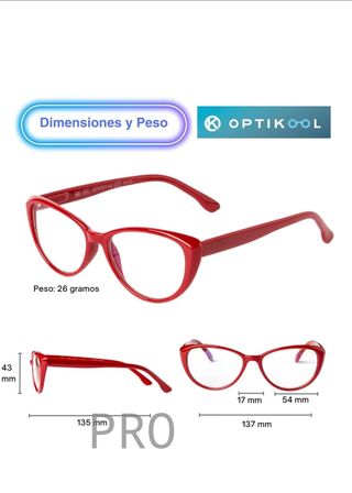 Pack de dos gafas luz azul para mujer
