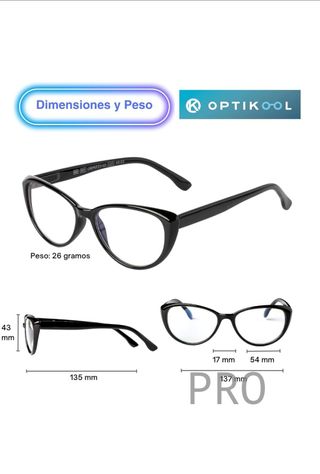 Pack de dos gafas luz azul para mujer