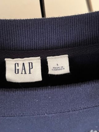 Felpa donna GAP blu con glitter