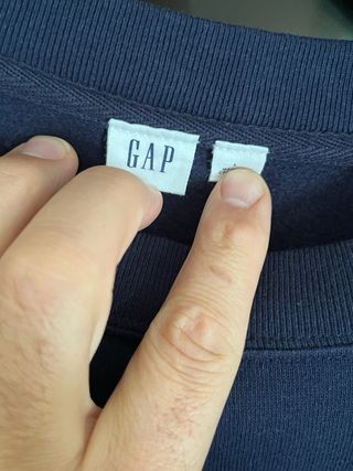 Felpa donna GAP blu con glitter