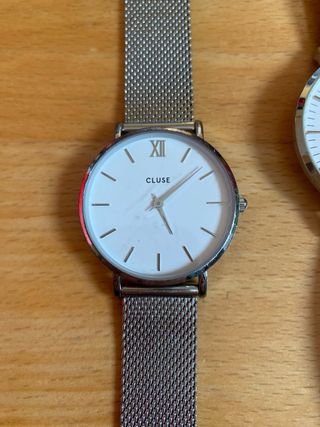 Set 2 Orologi Cluse Argento e Nero