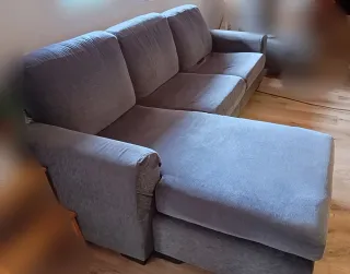 Sofá Chaise Longue 3 Plazas Gris
