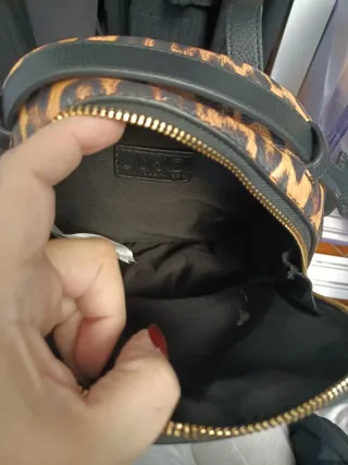 Zaino /borsa Liu Jo stampa leopardata borchie oro