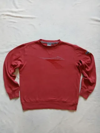 Felpa Diadora Girocollo Rossa M/L