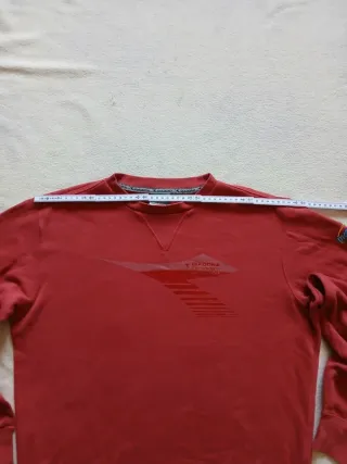 Felpa Diadora Girocollo Rossa M/L