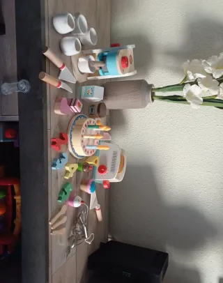 Lote juguetes de madera