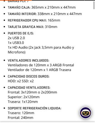 MSI PC Gaming Negro con RGB