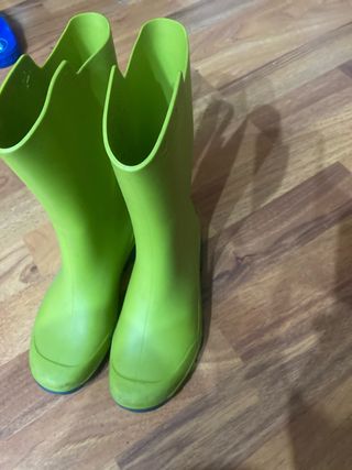 Botas de agua verdes para niños 29-30