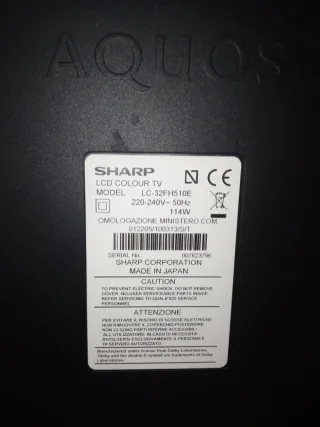 Televisión Sharp 32 Negra