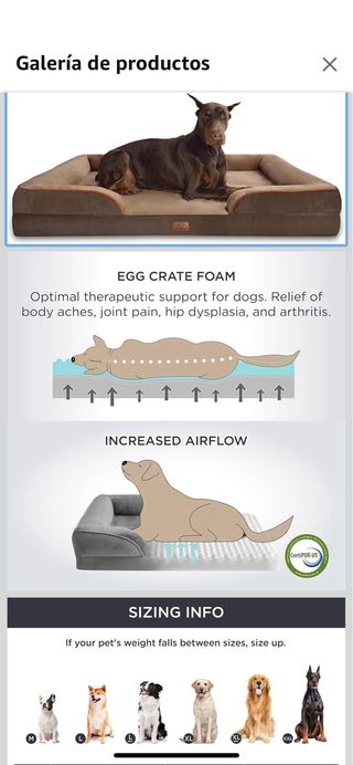 Sofá Perro Ortopédico Bedsure Extra Grande