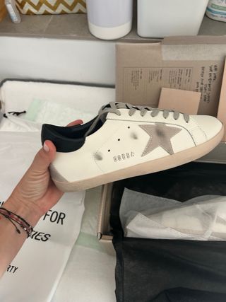 Zapatillas Golden Goose Hombre Beige/Blanco