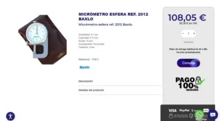 Micrómetro espesor Baxlo