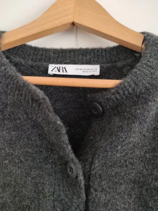 Chaqueta Zara Gris Talla XS