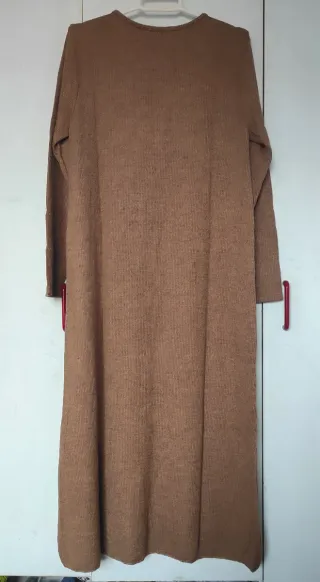 Vestido largo marrón