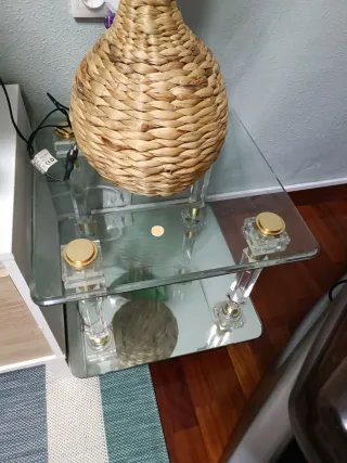 2 Mesitas auxiliares cristal