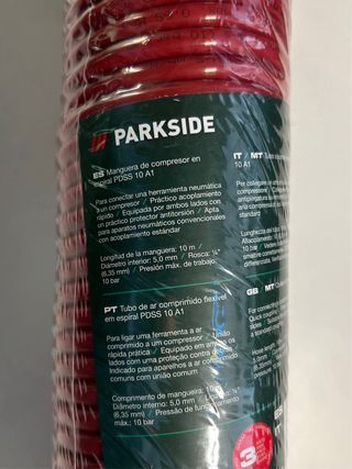 Manguera espiral Parkside para compresor
