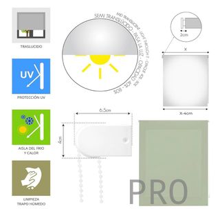 Tenda a rullo traspirante