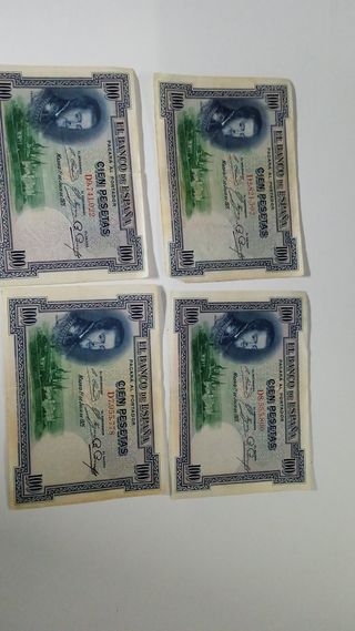 Lote 4 Billetes 10 Pesetas Banco deescucho ofertas