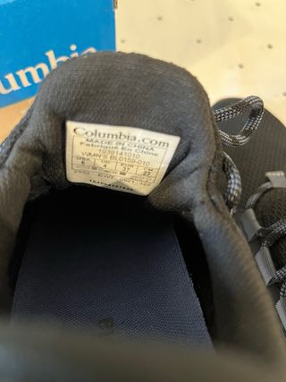 Zapatillas Columbia Talla 37 Negras y Blancas