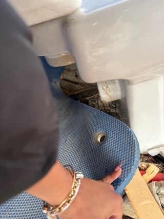 Inodoro de cerámica blanco