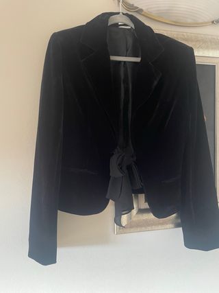 Chaqueta Terciopelo Negra