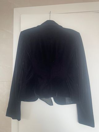 Chaqueta Terciopelo Negra