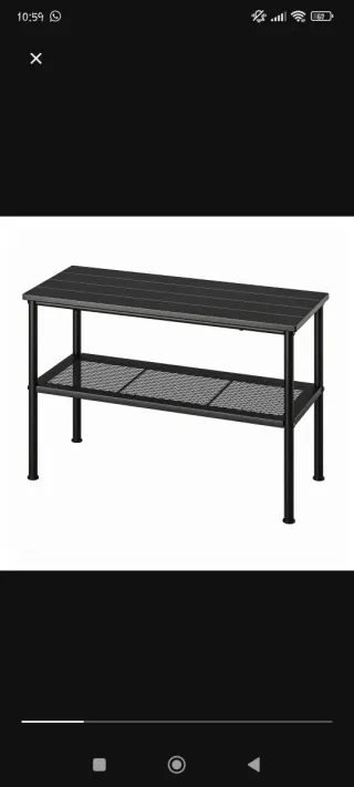 Banco zapatero NIPÅSEN Ikea negro