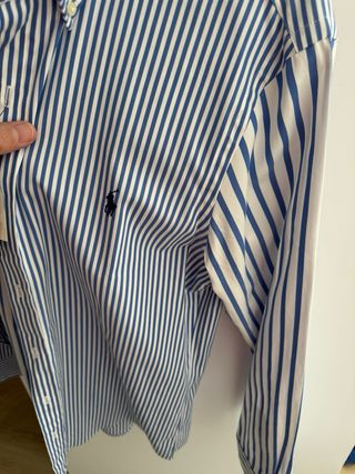Camisa Ralph Lauren Rayas Azul Talla L