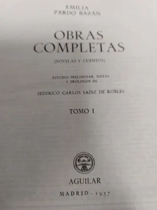 Novelas y Cuentos I