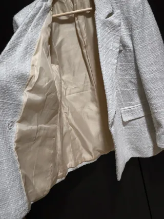 Americana blanca doble botonadura