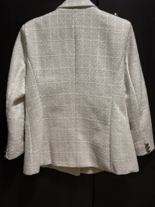 Americana blanca doble botonadura