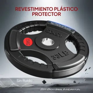 Discos Pesas Olímpicos 2x15 kg Ø50 mm