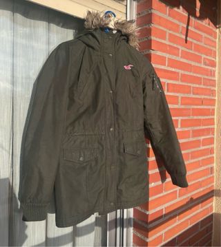 Parka Hollister verde militar