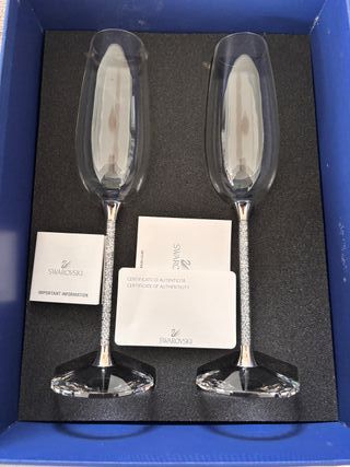 Swarovski Coppia Flutes Cristallo