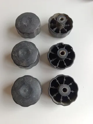 6 Tuercas Panier Negras