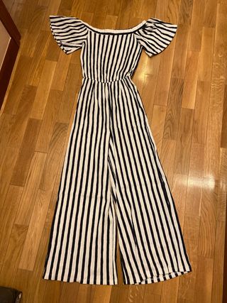 Mono rayas off shoulder