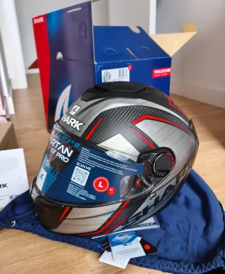 Casco Shark Spartan GT Pro Carbon Kromiun