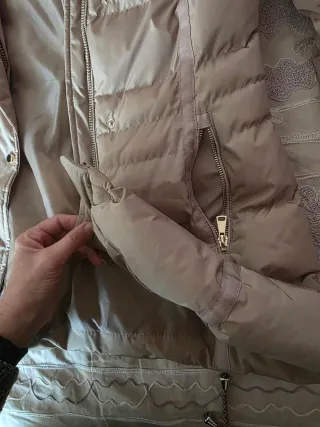 Plumas Mujer Talla M Color Arena