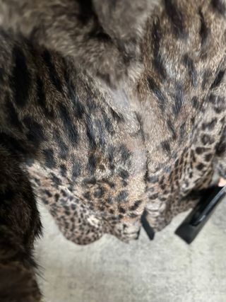 Abrigo largo leopardo cuello alto