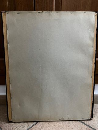 Quadro con fiori dipinti a mano