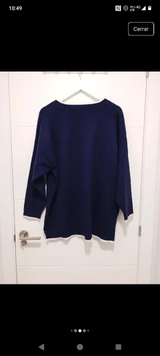Jersey Oversize Azul Marino Stradivarius Talla M