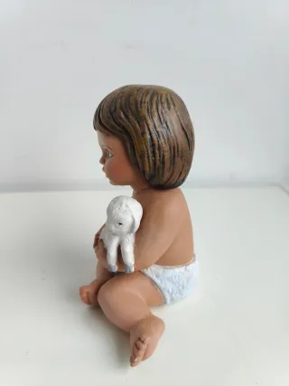 Figura Niño Jesús Escayola Policromada