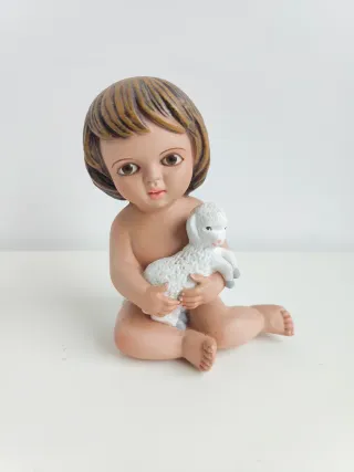 Figura Niño Jesús Escayola Policromada