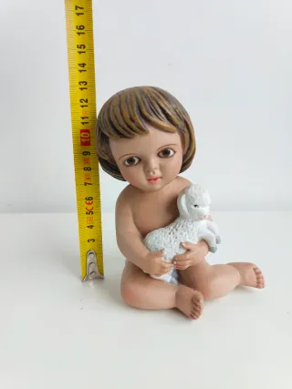 Figura Niño Jesús Escayola Policromada