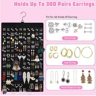 Organizador Joyas colgante pendientes y collares